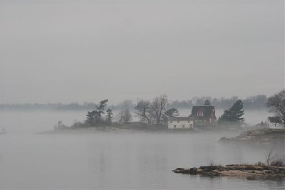 Rock Island in the Fog April 2010