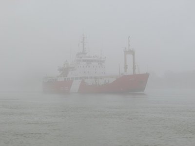 CCG Griffon headed down river to the Amherstburg Channel