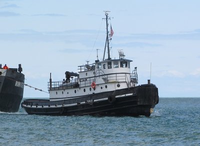 Tug Manitou uses pull power in front...