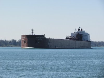 The mighty Paul R. Tregurtha heading to Superior, in ballast.