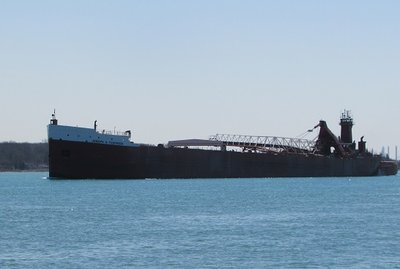 My sightings began with Joseph H. Thompson and Joe, Jr., up-bound, although their AIS destination says, "Lake Erie"!