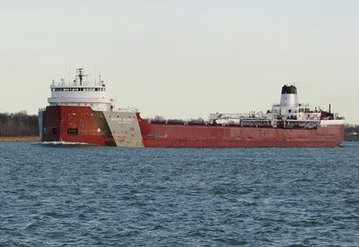"Jolly Roger" Blough in ballast to Two Harbors.