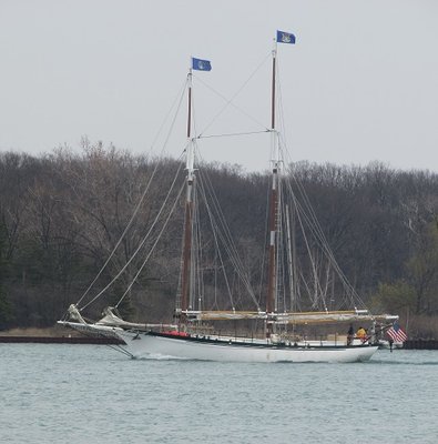 Appledore IV had been Detroit and was heading up to Lake Huron ports.