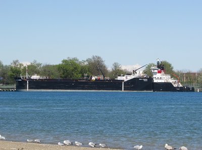Tug Victorious and barge John J. Carrick at the Corunna Fuel Dock.